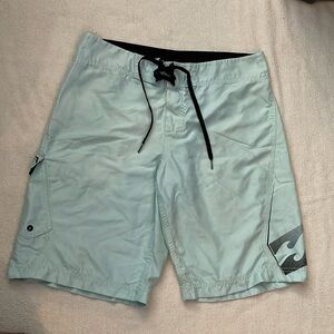 Billabong Light Blue Boardshorts Men’s Size 33.